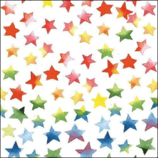Colorful Stars mix papírszalvéta 33x33cm, 20db-os papírárú, csomagoló és tárolóeszköz