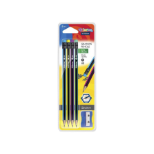 Colorino Colorino ceruzák radírral + hegyezővel 4 db ceruza