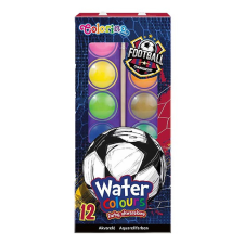 Colorino Vízfesték Futball, ecsettel, 12 szín, 27 mm színes ceruza