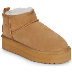 Colors of california Csizmák PLATFORM SHEEPSKIN BOOT Barna 39