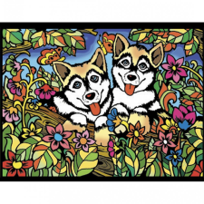 Colorvelvet Kép - Husky kölykök (SMALL5) kreatív és készségfejlesztő