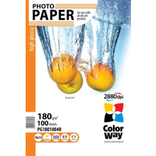 ColorWay CW-PG1801004R High Glossy fotópapír 10x15cm/100db fényes fotópapír