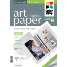 ColorWay Fotópapír, ART series, fényes hűtőmágnes (ART glossy "magnetic"), 690 g/m2, A4, 5 lap fotópapír