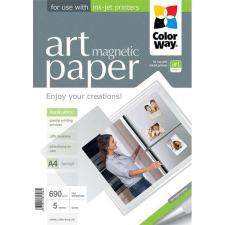 ColorWay fotópapír, art series, fényes hűtőmágnes (art glossy &quot;magnetic&quot;), 690 g/m2, a4, 5 lap PG... fotópapír