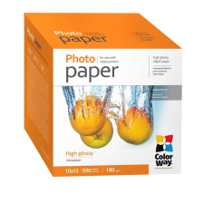ColorWay fotópapír, magasfényű (high glossy), 180 g/m2, 10x15, 500 lap pg1805004r fotópapír