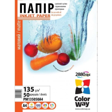 ColorWay Fotópapír , matt 135g, A4, 50 lap fényképező tartozék