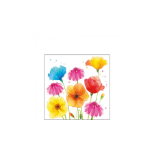 Colourful Summer Flowers papírszalvéta 25x25cm,20db-os asztalterítő és szalvéta