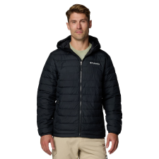 Columbia Powder Lite II kapucnis kabát 2086941010 férfi fekete L férfi kabát, dzseki
