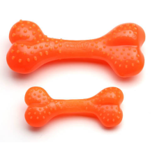 Comfy Játék | Mentolos csont narancs - 12,5 cm játék kutyáknak