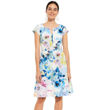 Comma kék virágmintás női ruha – 36 női ruha