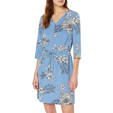 Comma kék, virágmintás női ruha – 40
