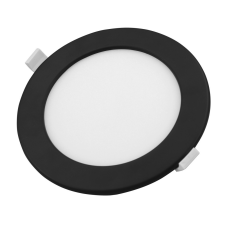 Commel LED panel kerek 12W 2700/4000/6500K 170mm fekete villanyszerelés