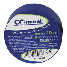 Commel Szigetelőszalag 19mm x 10m kék 1 db villanyszerelés
