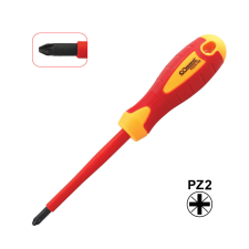 Commel Szigetelt Csavarhúzó csillagfejü PZ2 6x100mm 1000v villanyszerelés