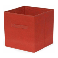 Compactor Összecsukható tárolódoboz polcokhoz és könyvespolcokhoz, polipropilén, 31x 31x 31 cm, piros bútor