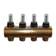 Computherm MF03 1"-os áramlásmérővel szerelt 3 leágazásos osztó villanyszerelés