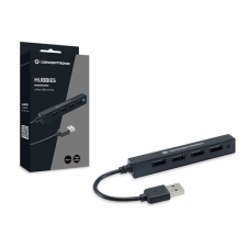 Conceptronic 4 portos USB 2.0 HUB (HUBBIES05B) (HUBBIES05B) hub és switch