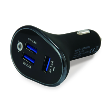 Conceptronic CARDEN06B Autós USB-A töltő - Fekete (31.5W) mobiltelefon kellék