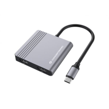 Conceptronic DONN13G USB-C notebook dokkoló szürke (DONN13G) laptop kellék
