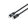 Conceptronic ETTA04B12 USB4.0 Gen3 USB-C-USB-C PD3.1 240W cable 1,2m Black