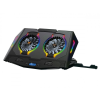  Conceptronic THYIA02B ERGO RGB 2-Fan Gaming Laptop Cooling Pad with Mobile Holder Black