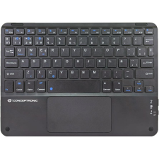 Conceptronic TOBIN01BES billentyűzet Univerzális Bluetooth QWERTY Spanyol Fekete (TOBIN01BES) billentyűzet