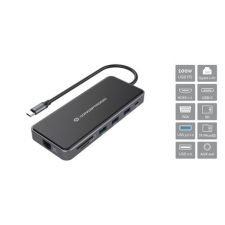 Conceptronic USB-C Notebook Dokkoló fekete (DONN15G) (DONN15G) laptop kellék