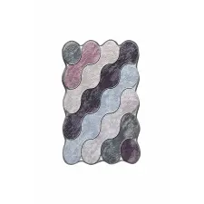  Conceptum Hypnose Carpet (80 x 150) Purple Lilac Anthracite Circle - Purple lakástextília