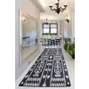  Conceptum Hypnose Hall Carpet (100 x 300) fekete-fehér színárnyalatú Djt