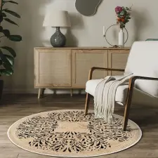  Conceptum Hypnose Rug (180 x 180) Cream Woopamuk473 lakástextília