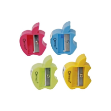 Connect Hegyező 1 lyukú műanyag Connect alma alakú, különféle színek hegyező