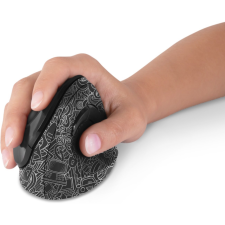 Connect IT Vertical Ergonomic DOODLE Wireless - fekete (CMO-2705-DD) egér