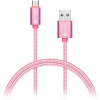 Connect IT Wirez Premium Metallic micro USB 1m rose