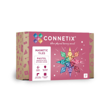  Connetix csempe - Mágneses Építőkészlet Geometria Pasztell 40 db mágneses építőjáték