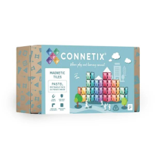  Connetix csempe - Mágneses építőkészlet pasztell téglalapok 24 db barkácsolás, építés
