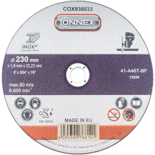 CONNEX Řezný kotouč nerez 230 mm, tloušťka 1,9 mm csiszolókorong és vágókorong