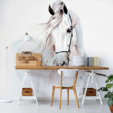 Consalnet Fehér ló mintás fotótapéta tapéta, díszléc és más dekoráció