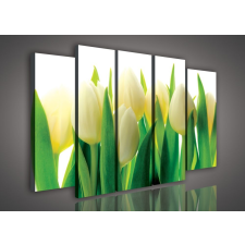 Consalnet sp. z o.o. Lengyelország Tulipánok, 5 darabos vászonkép, 150x100 cm méretben grafika, keretezett kép