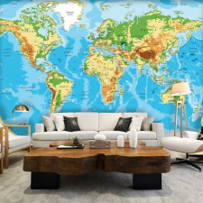 Consalnet Világtérkép mintás fotótapéta tapéta, díszléc és más dekoráció