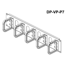 CONTEG kábel rögzítő 19&quot; 2U 80/80 (DP-VP-P7) egyéb hálózati eszköz