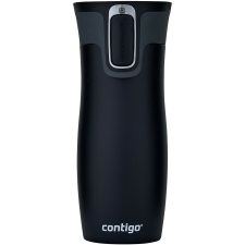 Contigo West Loop 470 ml hőálló palack, mattfekete, fekete termosz