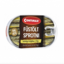 Contimax füstölt sprotni növényi olajban 170 g konzerv