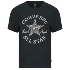 Converse Rövid ujjú pólók ANIMAL PRINT INFILL STANDARD FIT TEE Fekete EU L