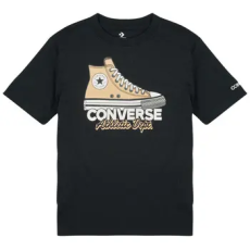 Converse Rövid ujjú pólók CNV SNKR GFX TEE Fekete 12 / 13 ans