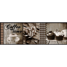 Cook&Wash Coffee konyhai szőnyeg barna 50 cm x 150 cm lakástextília