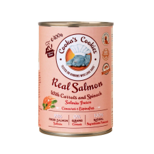 Cookas' Cookies Cooka's Real Salmon lazacos nedvestáp 400g kutyaeledel