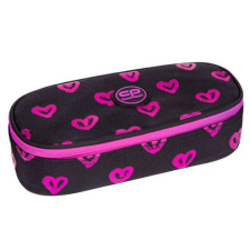  Cool Pack tolltartó gumipánttal - Campus - Electra Hearts szíves - fekete/rózsaszín tolltartó