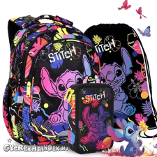CoolPack Stitch iskolatáska hátizsák SZETT JERRY - Black iskolatáska