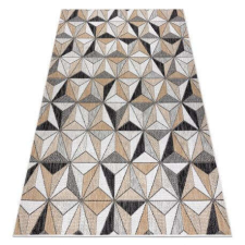 Cooper Fonott sizal szőnyeg COOPER Mozaik, Háromszögek 22222 ecru / fekete 160x220 cm lakástextília