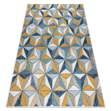 Cooper Fonott sizal szőnyeg COOPER Mozaik, Háromszögek 22222 ecru / sötétkék 140x190 cm lakástextília